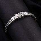 Royal Bali Legacy Collection - Sterling Silver Borobudur Bracelet (Size - 7), Silver Wt. 21.40 Gms