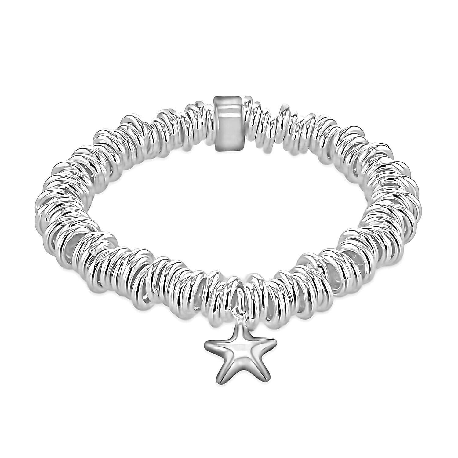 Sterling Silver Star Charm Sweetie Bracelet 7 Inch 7313342 0
