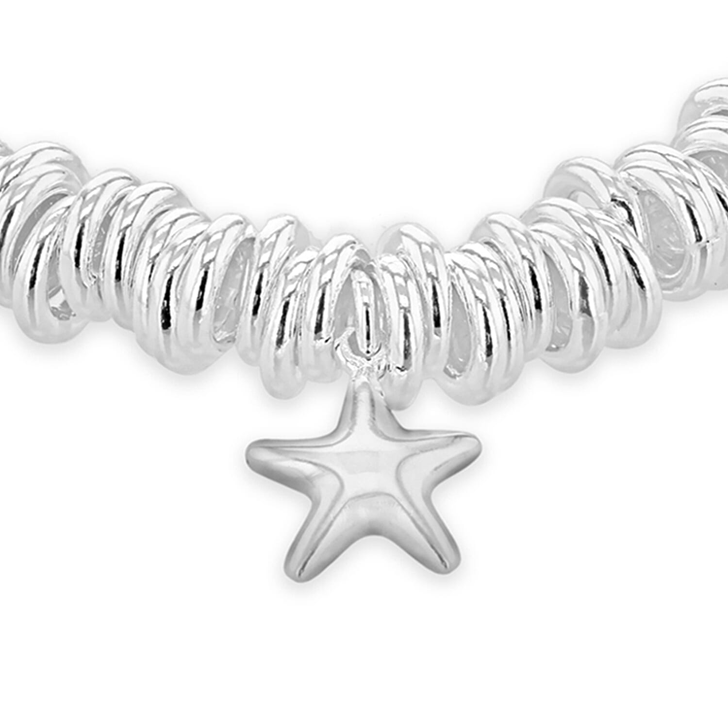 Sterling Silver Star Charm Sweetie Bracelet 7 Inch 7313342 1