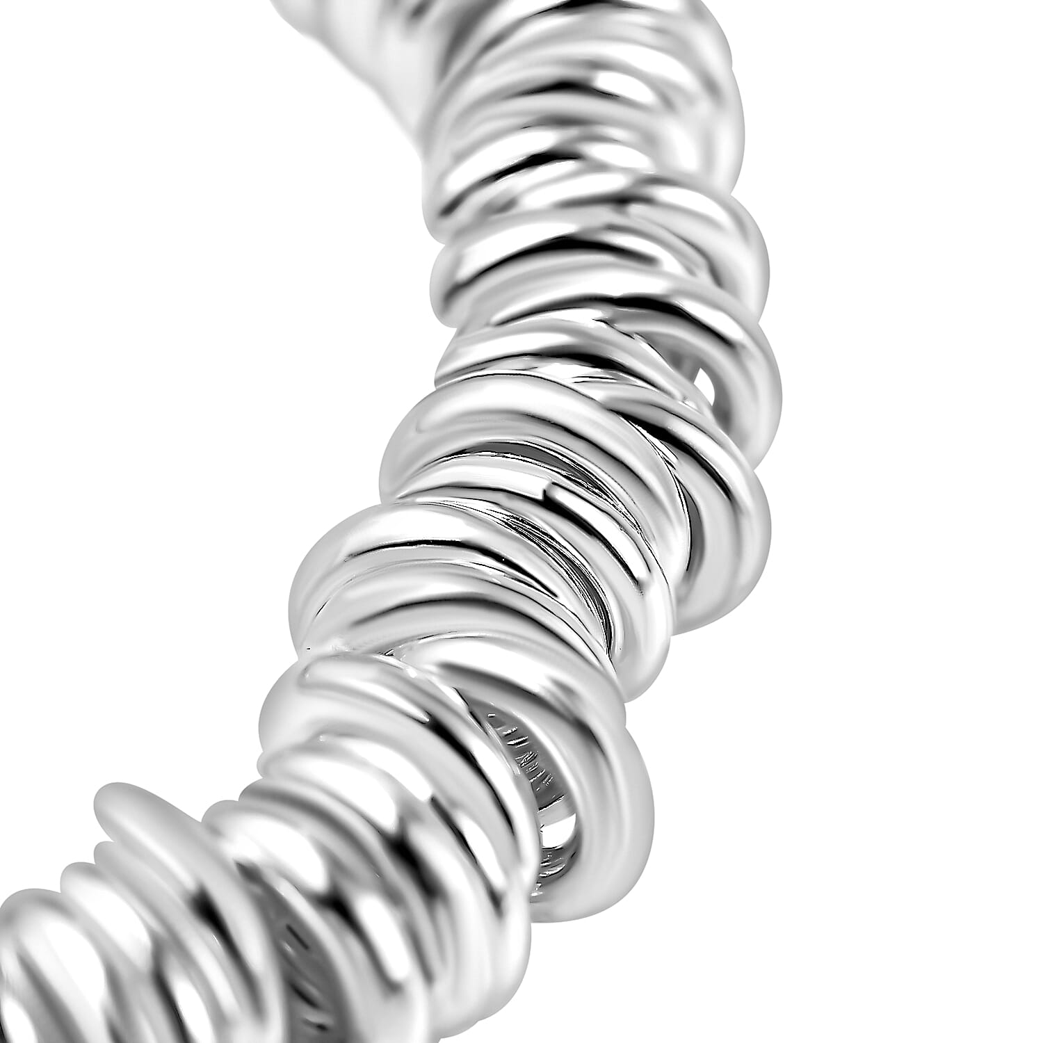 Sterling Silver Rings with Star Stretchable Bracelet (Size - 7), Silver Wt. 55.70 Gms 7694242 2