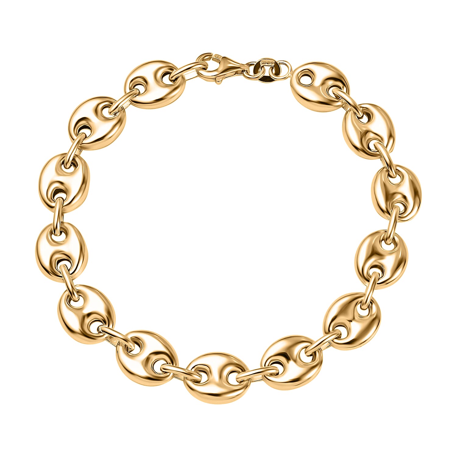 Mariner Bracelet in Yellow Gold Plated Sterling Silver (Size - 7), Silver Wt. 8.90 Gms 7657319 0