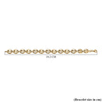 Mariner Bracelet in Yellow Gold Plated Sterling Silver (Size - 7), Silver Wt. 8.90 Gms