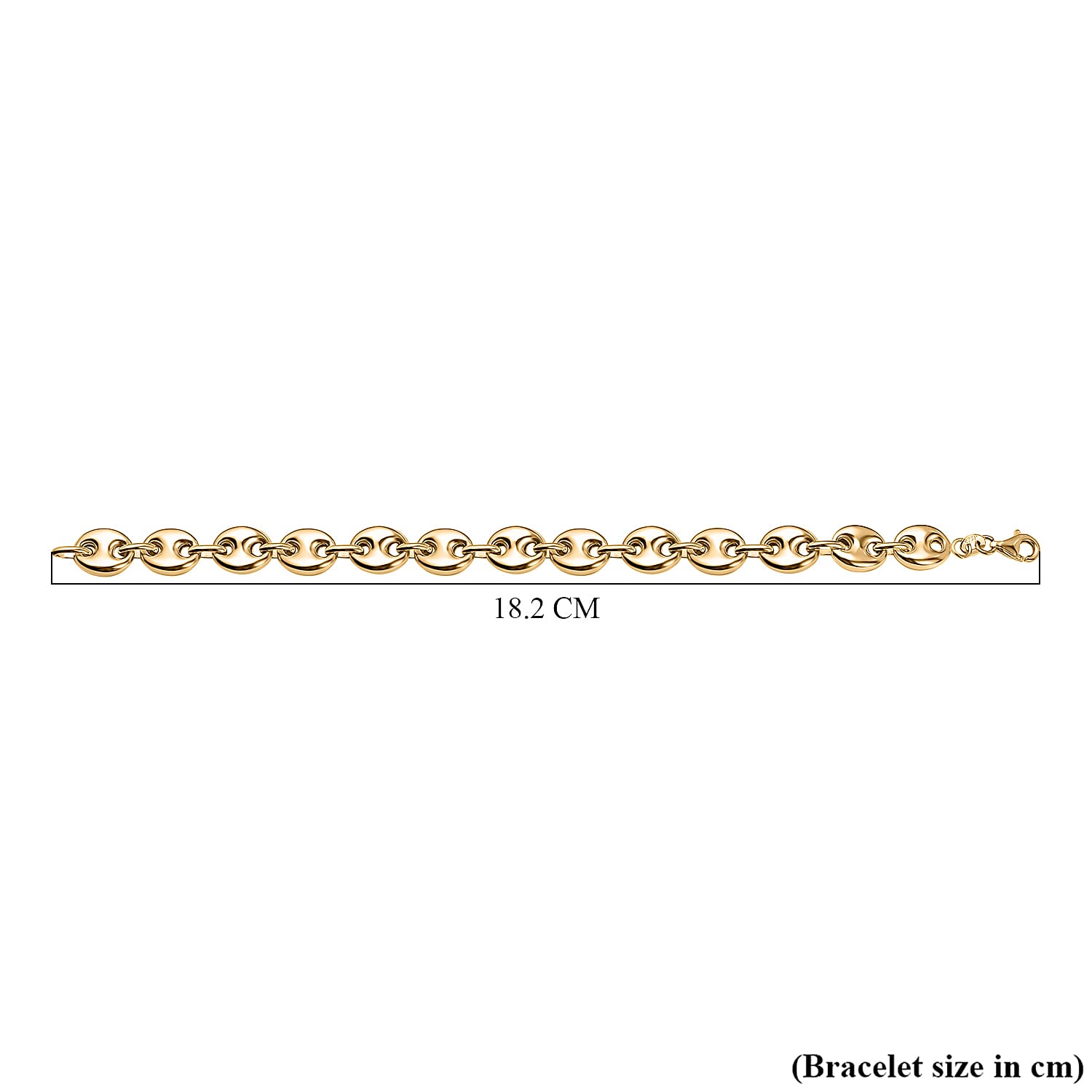 Mariner Bracelet in Yellow Gold Plated Sterling Silver (Size - 7), Silver Wt. 8.90 Gms 7657319 4