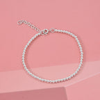 Close Out Deal - Sterling Silver Stretchable Bracelet (Size - 7-1 EXT) with Spring Ring Clasp