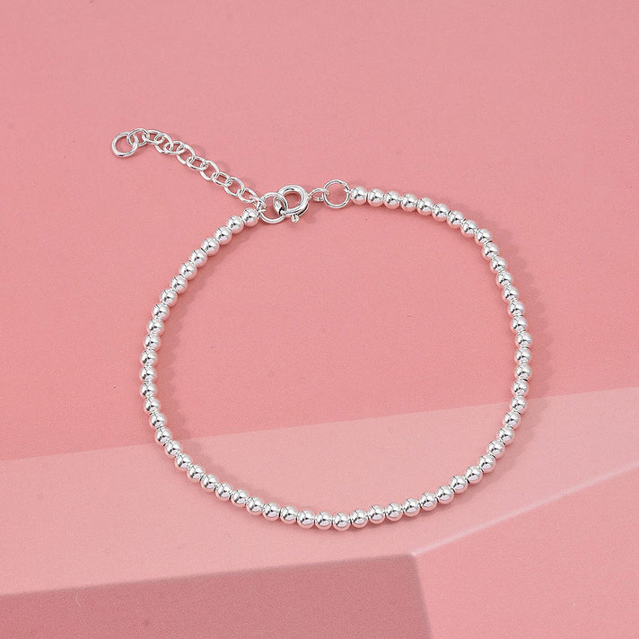 Close Out Deal - Sterling Silver Stretchable Bracelet (Size - 7-1 EXT) with Spring Ring Clasp 8503569 2