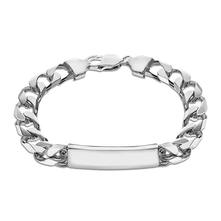 Sterling Silver 40.5mm x 10.5mm ID 9.6mm Curb Bracelet 8.25 Inch 7315067 1