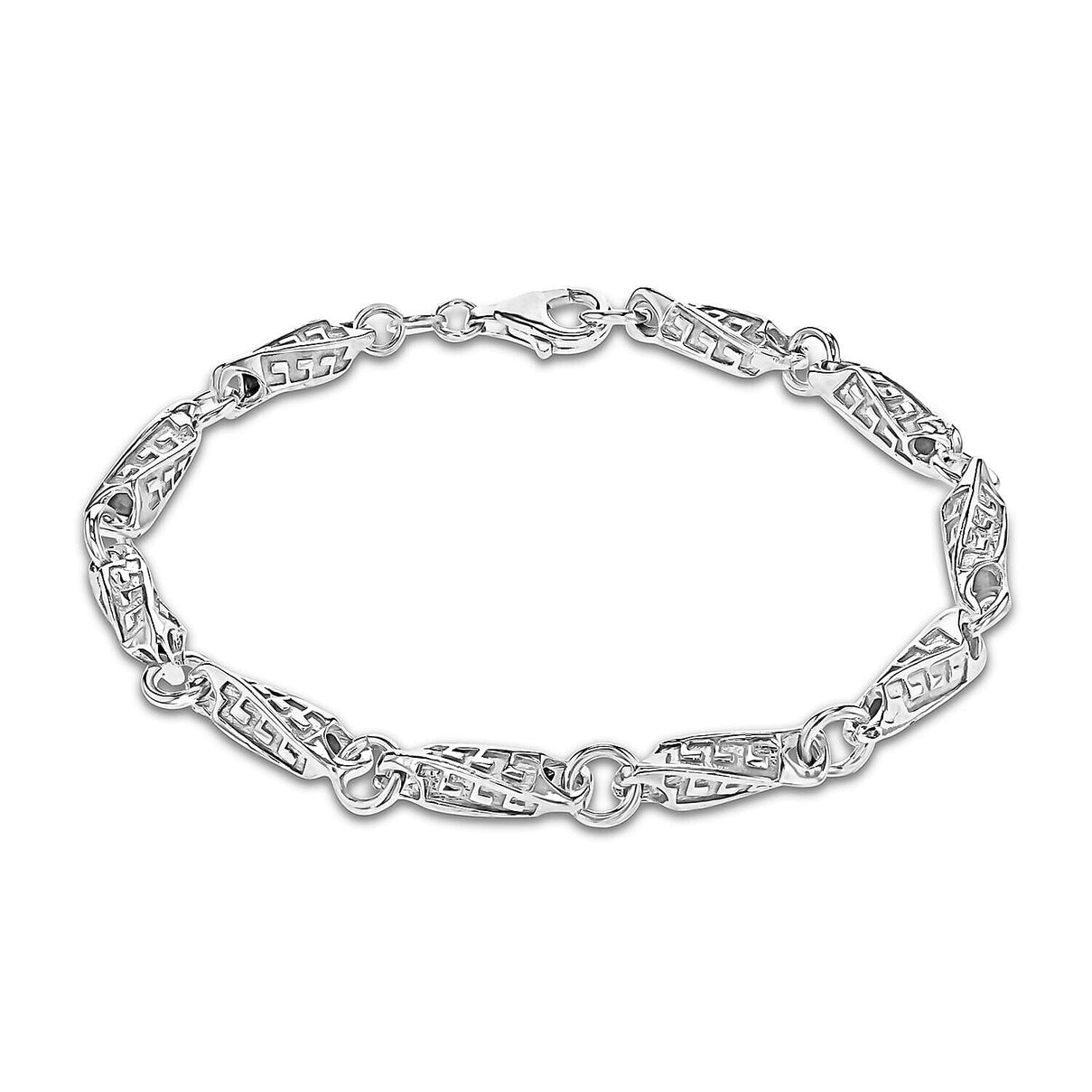 Sterling Silver Twisted Greek Key Bracelet 8.5 Inch 7315154 0