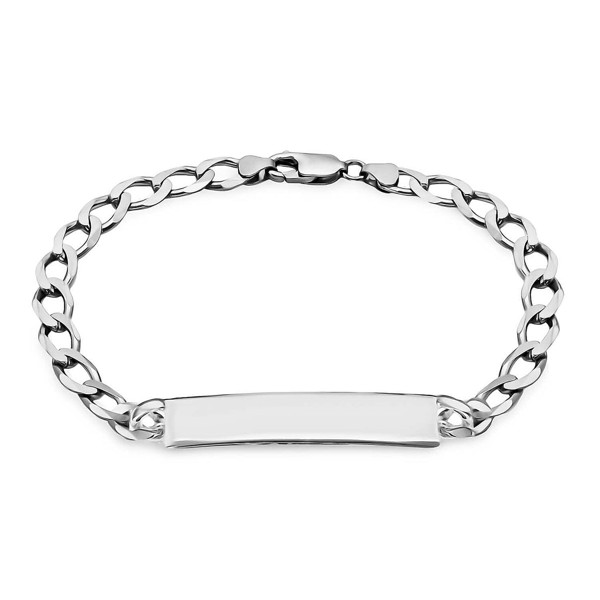 Sterling Silver 47.5mm x 8mm ID Curb Bracelet 8.5 Inch 7315078 0