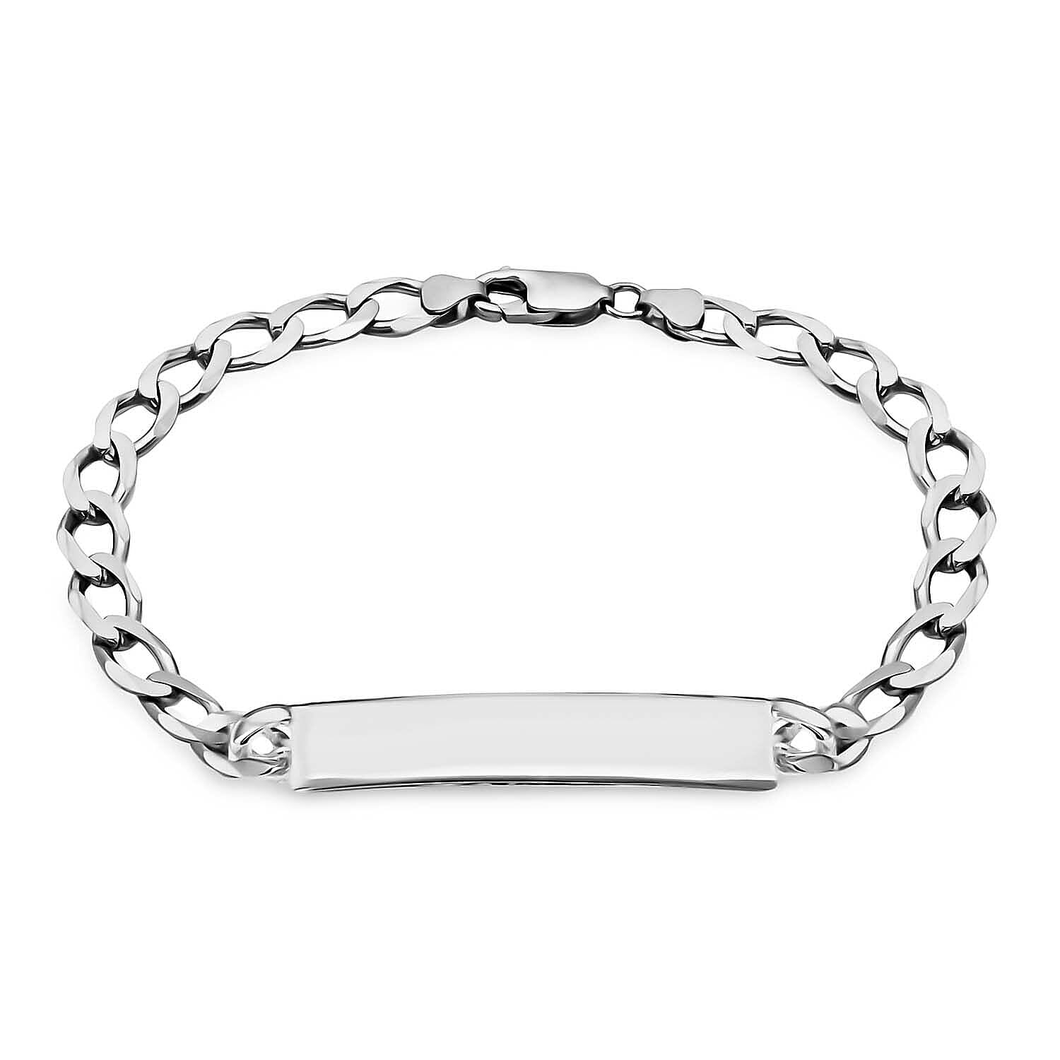 Sterling Silver 47.5mm x 8mm ID Curb Bracelet 8.5 Inch 7315078 0