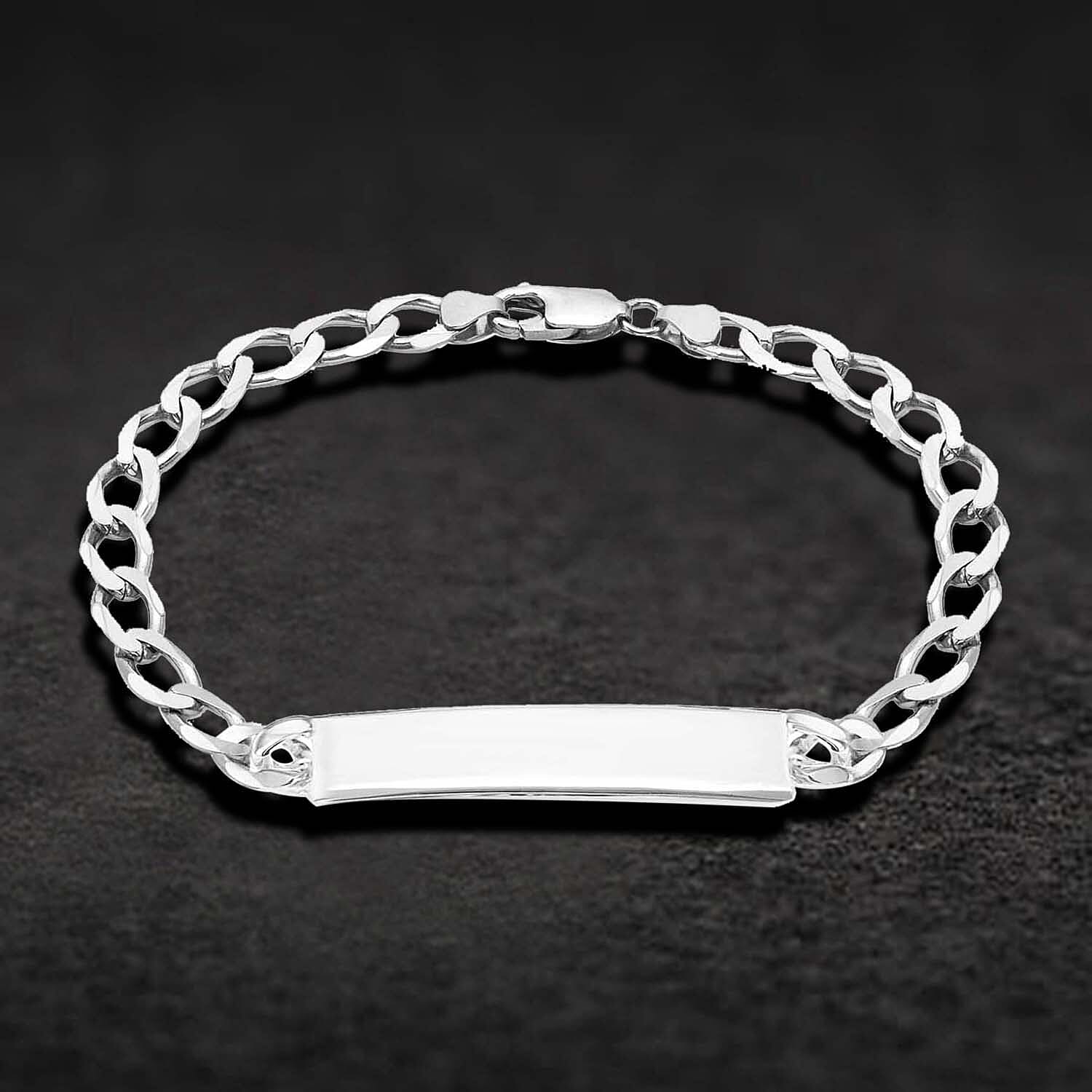 Sterling Silver 47.5mm x 8mm ID 200 Curb Bracelet 8.5 Inch 7457412 1