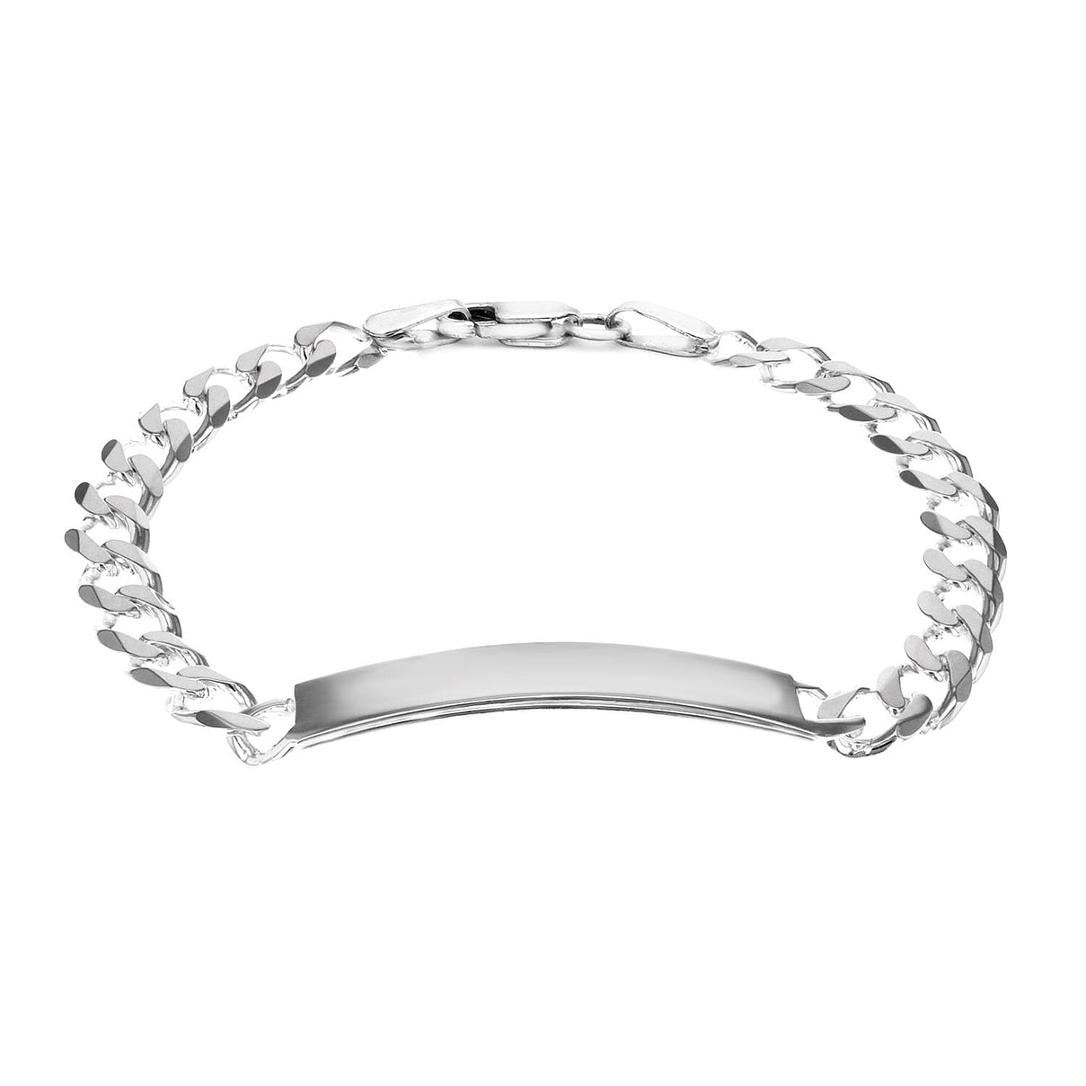 Sterling Silver 47.5mm x 8mm ID 200 Curb Bracelet 8.5 Inch 7457412 2