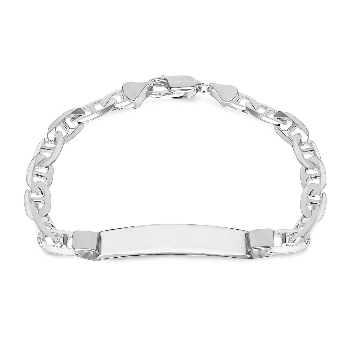 Sterling Silver Rambo Chain 36mm x 8mm ID Bracelet 8 Inch 7457394 0