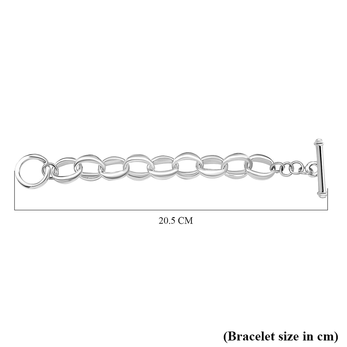 Sterling Silver Chain Link Bracelet - (Size - 8) 7810332 3