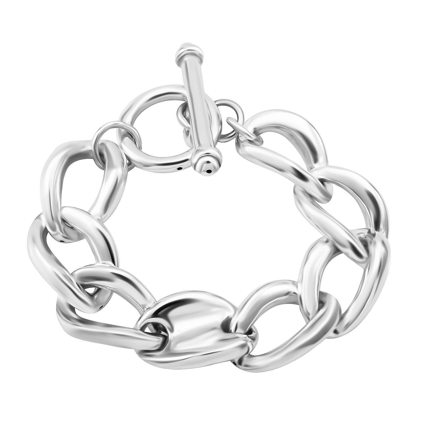 Bangkok Close Out Deal - Sterling Silver Bracelet (Size - 8) 7801404 0
