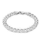 Sterling Silver Bracelet (Size - 8),  Silver Wt. 25.6 Gms