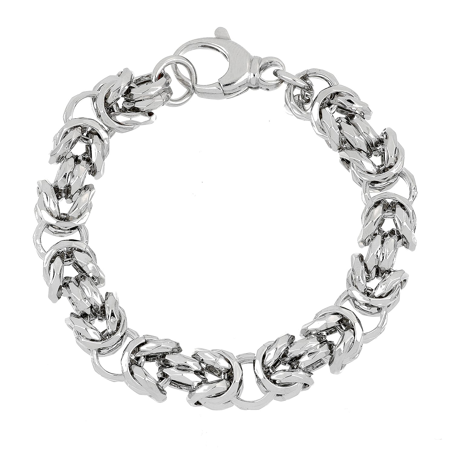 La Bella Byzantine Bracelet in Sterling Silver (Size - 8), Silver Wt. 30.01 Gms 7760482 1