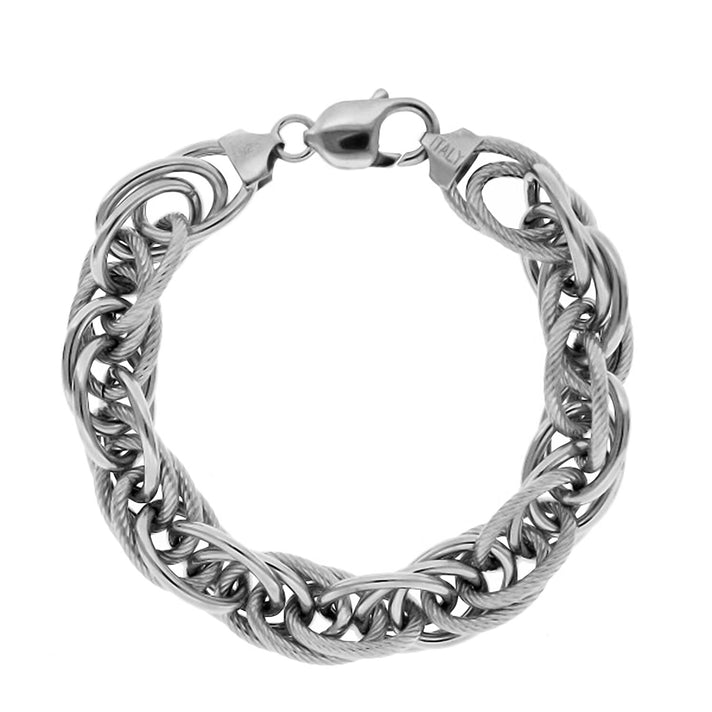 Sterling Silver Link Bracelet (Size - 8),  Silver Wt. 27.6 Gms 7760494 1