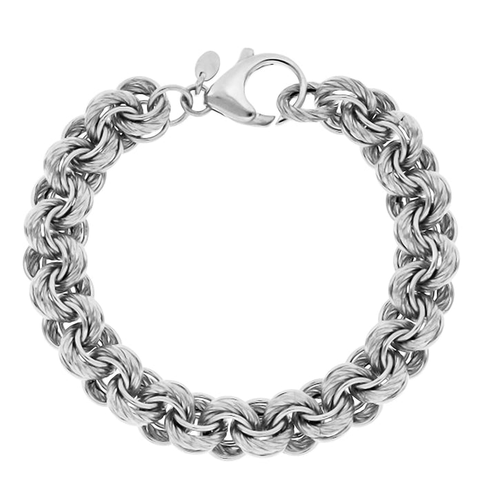 Sterling Silver Link Rope Bracelet (Size - 8),  Silver Wt. 30 Gms 7760498 1