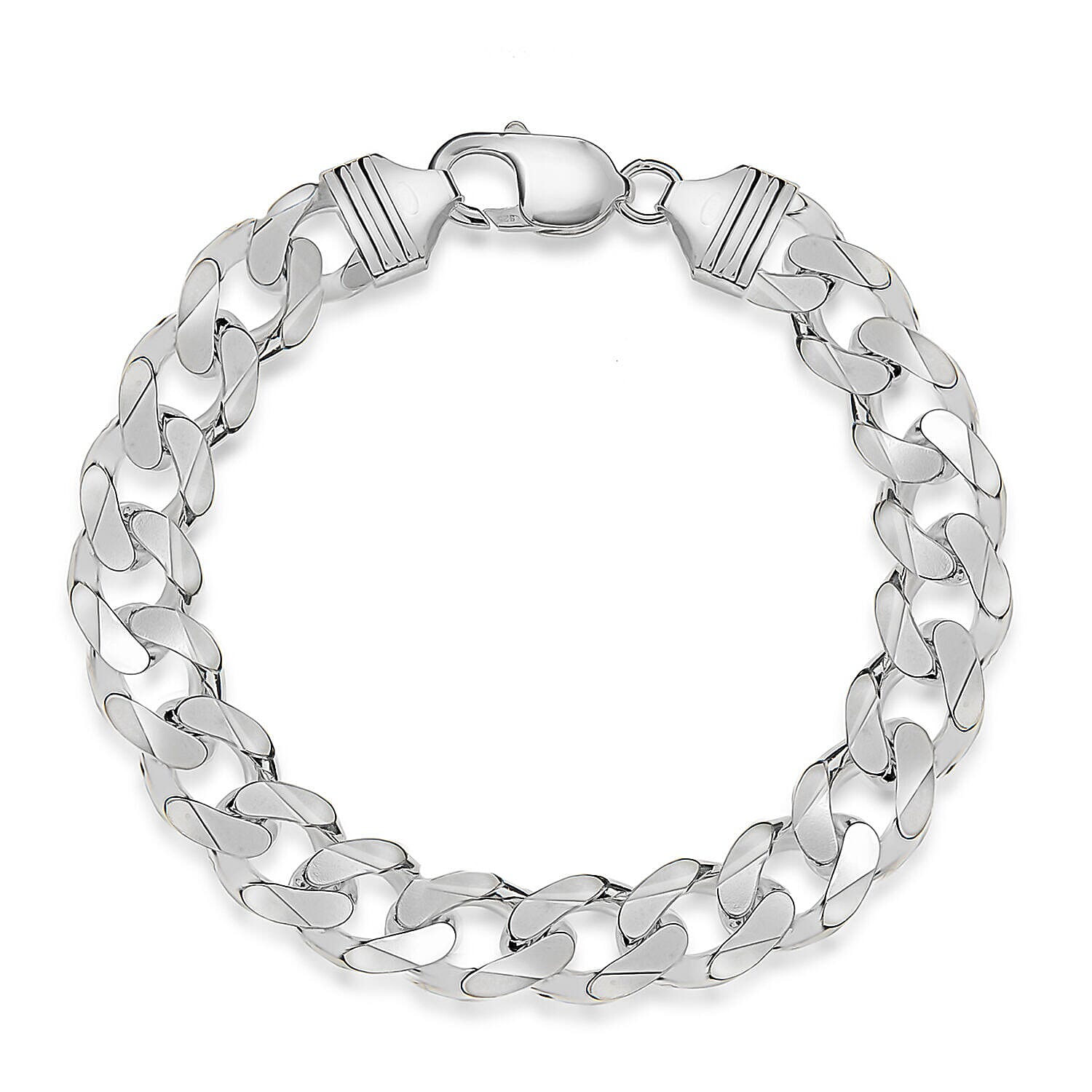 Sterling Silver 12mm Curb Bracelet 8 Inch 7313091 0