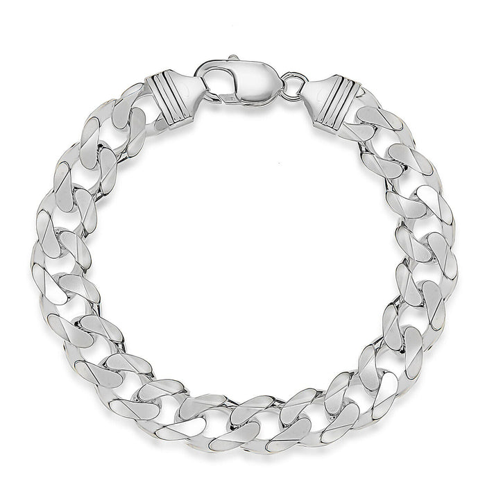Sterling Silver 12mm Curb Bracelet 8 Inch 7313091 1