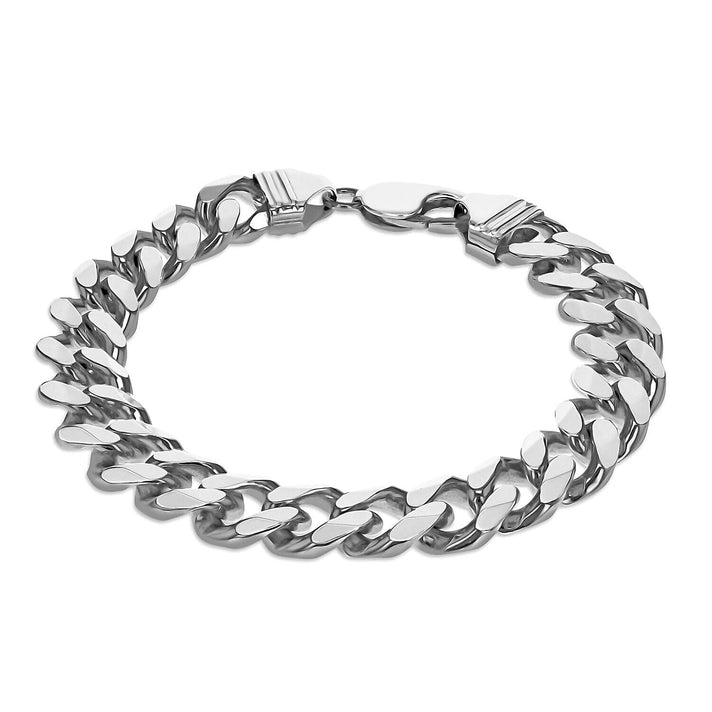 Sterling Silver 11.5mm Flat Curb Bracelet 8.5 Inch 7313098 1