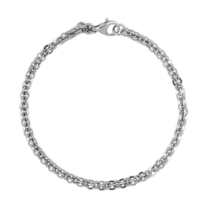 La Bella - Fine Italian Jewellery: Handmade Sterling Silver Cristallino Bracelet (Size - 7.5) with Lobster Clasp 8055719 2