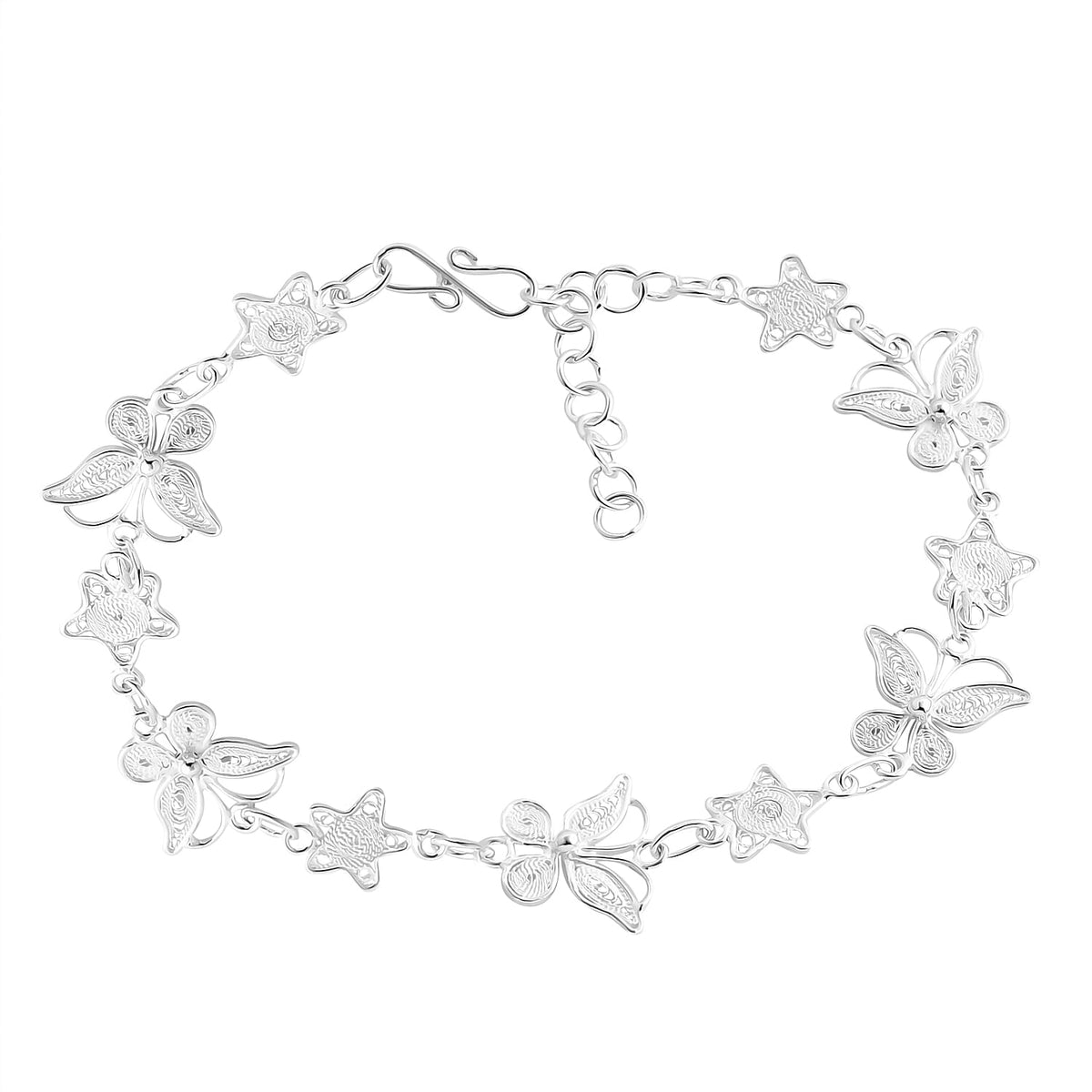 The Royal Bali Collection- Sterling Silver Butterfly Bracelet (Size 7.5) 7728421 0