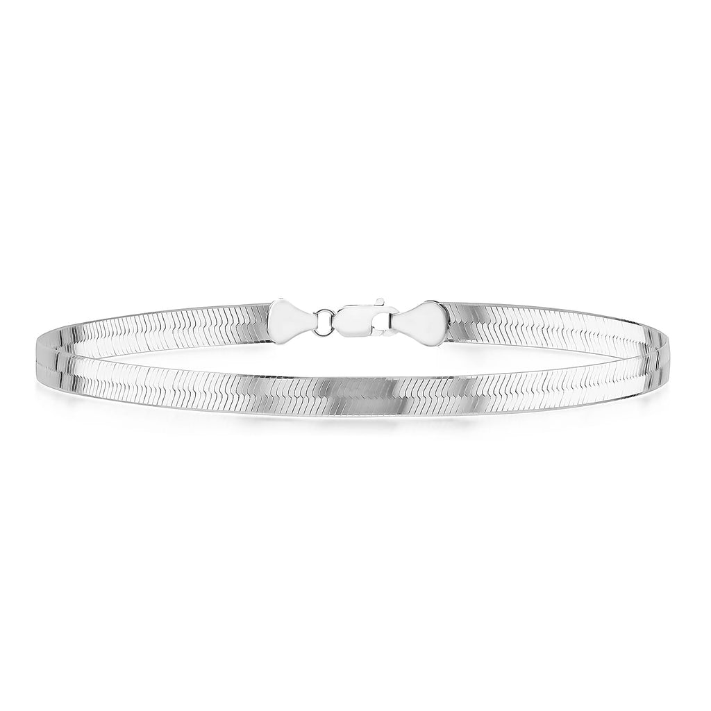 Sterling Silver Bracelet (Size - 8),  Silver Wt. 8.1 Gms