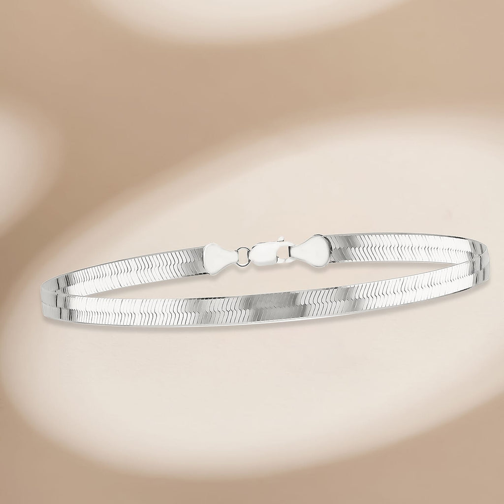 Sterling Silver Bracelet (Size - 8),  Silver Wt. 8.1 Gms