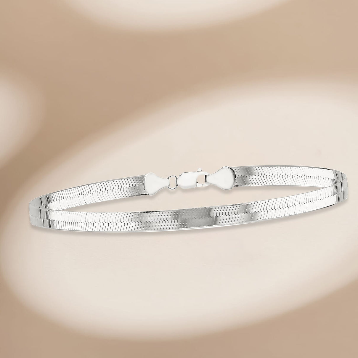 Triple Herringbone Bracelet 7.5 Inch in Sterling Silver 7567439 1