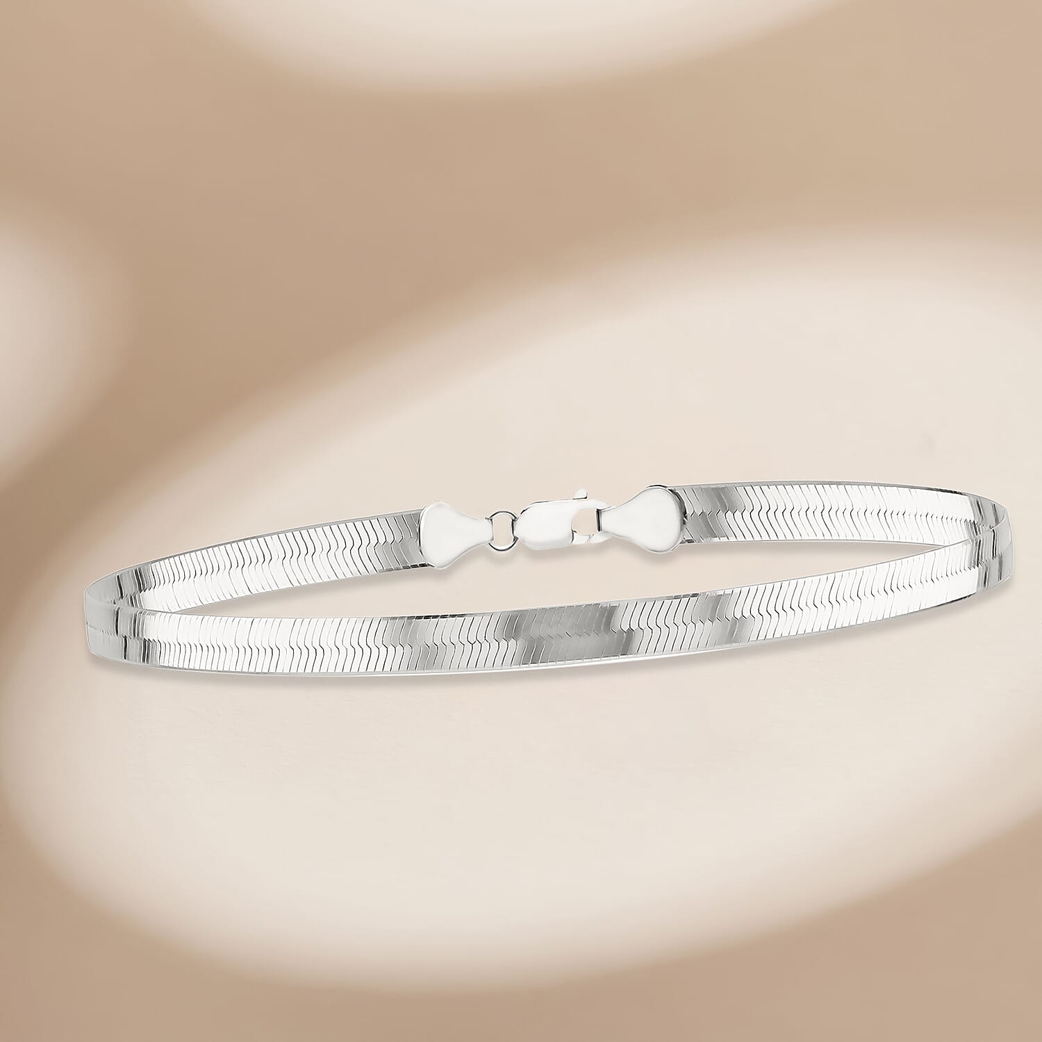 Triple Herringbone Bracelet 7.5 Inch in Sterling Silver 7567439 1