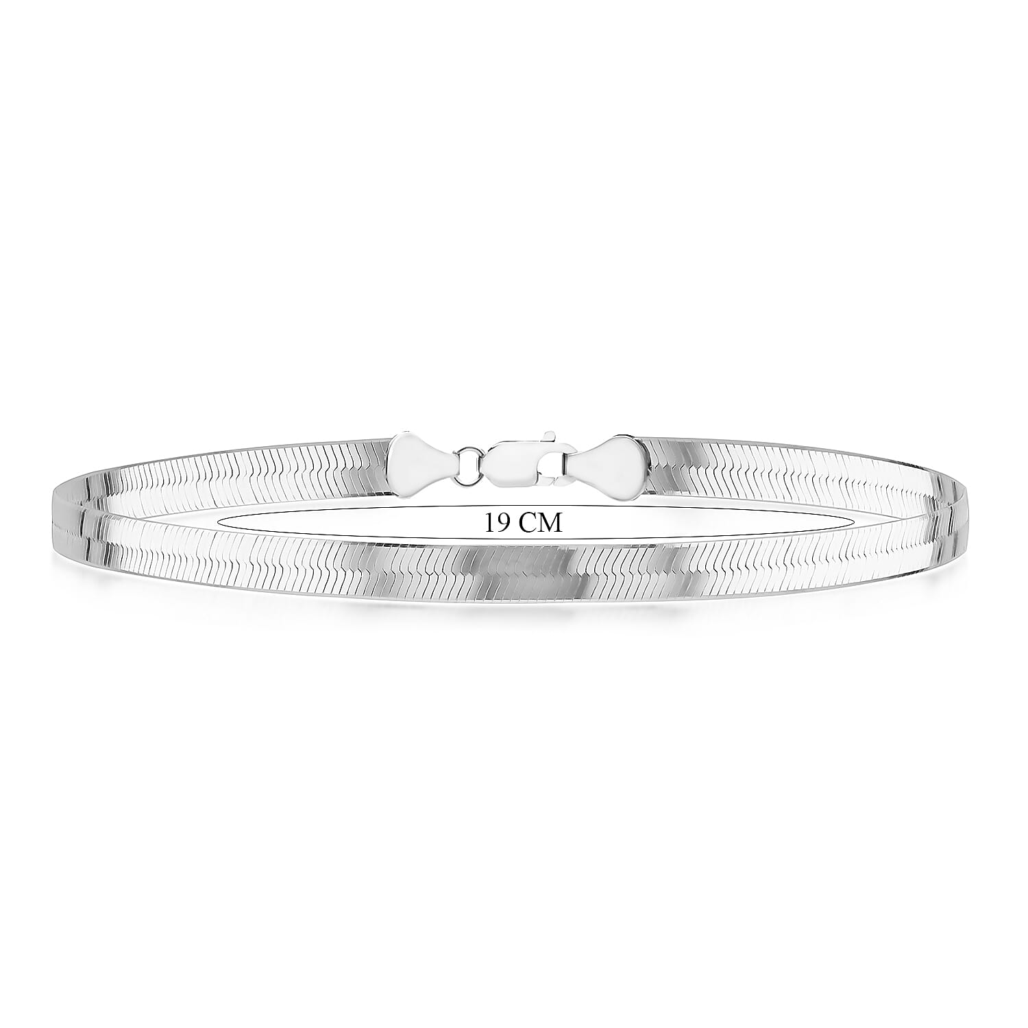 Triple Herringbone Bracelet 7.5 Inch in Sterling Silver 7567439 2