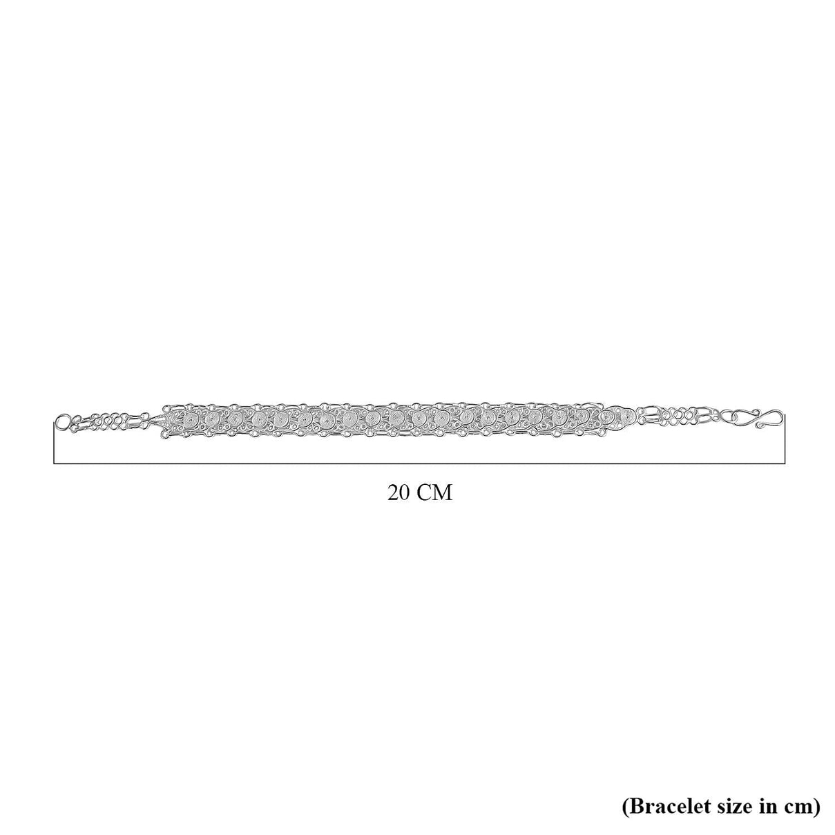 Royal Bali Collection Sterling Silver Bracelet (Size 8), Silver Wt. 8.65 Gms. 8234078 5