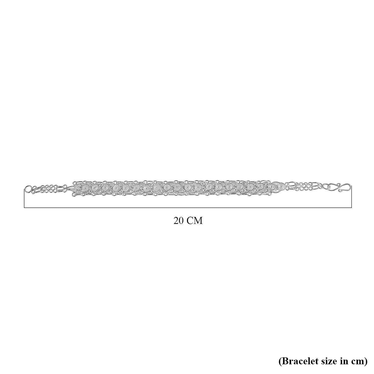 Royal Bali Collection Sterling Silver Bracelet (Size 8), Silver Wt. 8.65 Gms. 8234078 5