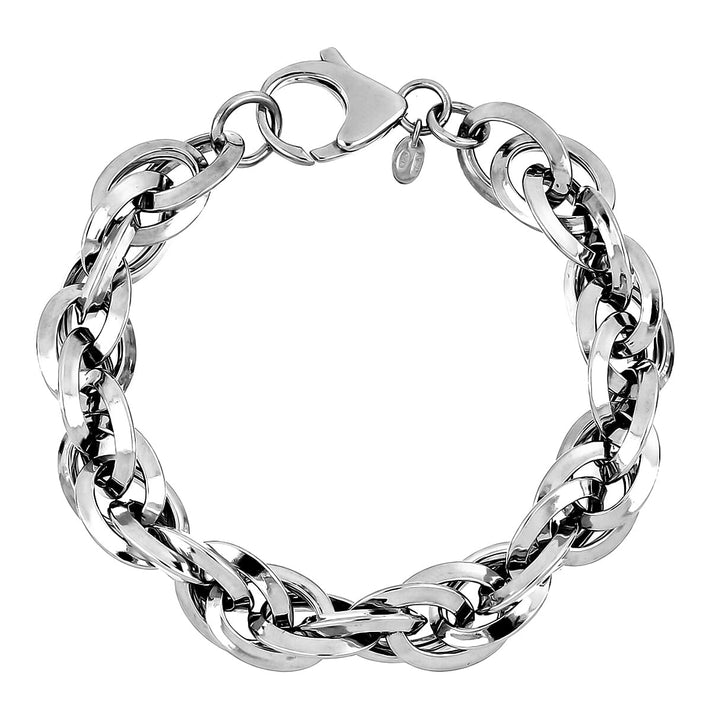 La Bella Fine Italian Jewellery - Handmade Sterling Silver Prince Of Wales Bracelet With Lobster Clasp (Size - 8) 7900489 1