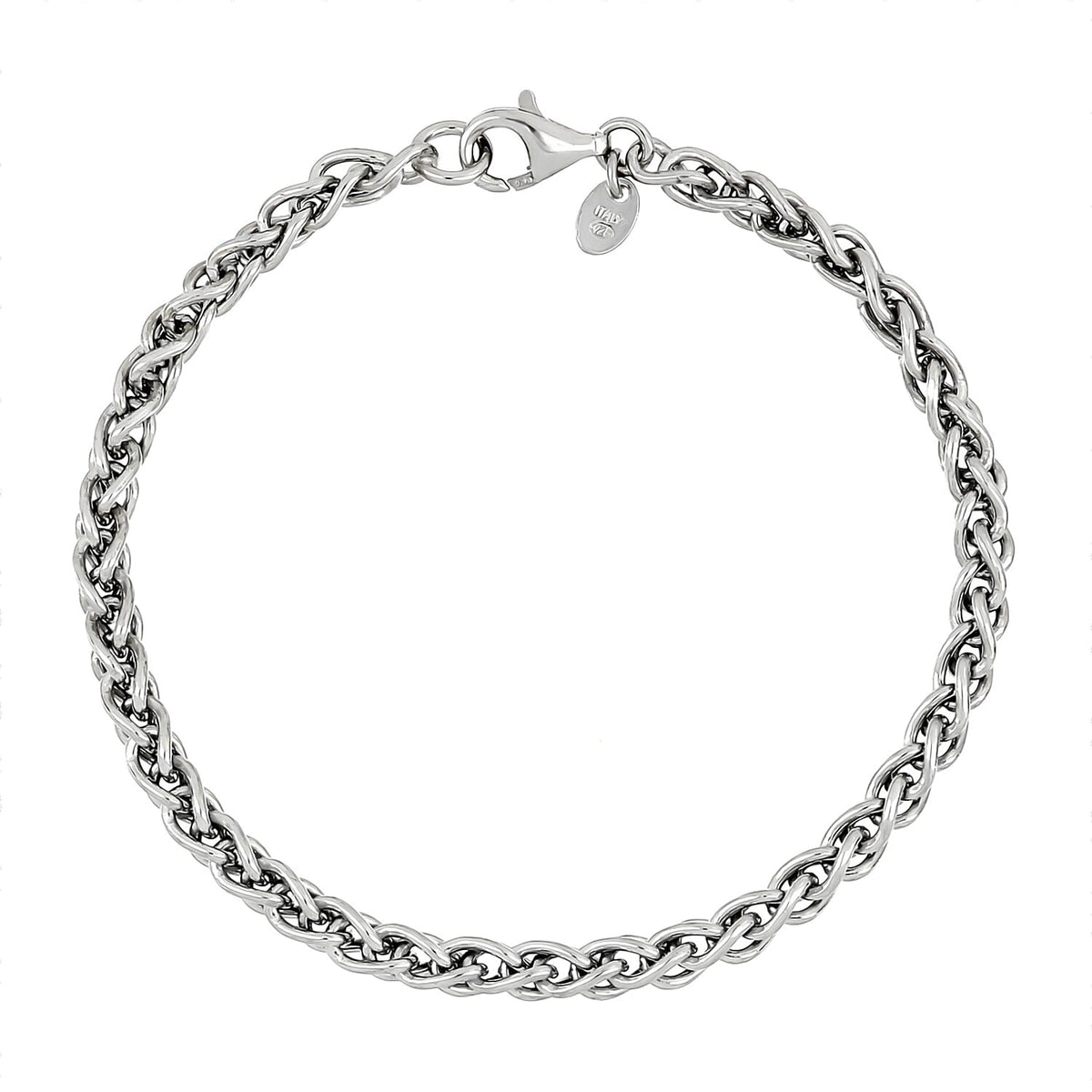 La Bella Fine Italian Jewellery - Sterling Silver Bracelet (Size - 7.5) with Lobster Clasp 8499795 0