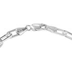 Sterling Silver Paper Clip Bracelet (Size - 7.5), Silver Wt. 5.50 GM