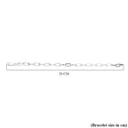 Sterling Silver Paper Clip Bracelet (Size - 7.5), Silver Wt. 5.50 GM