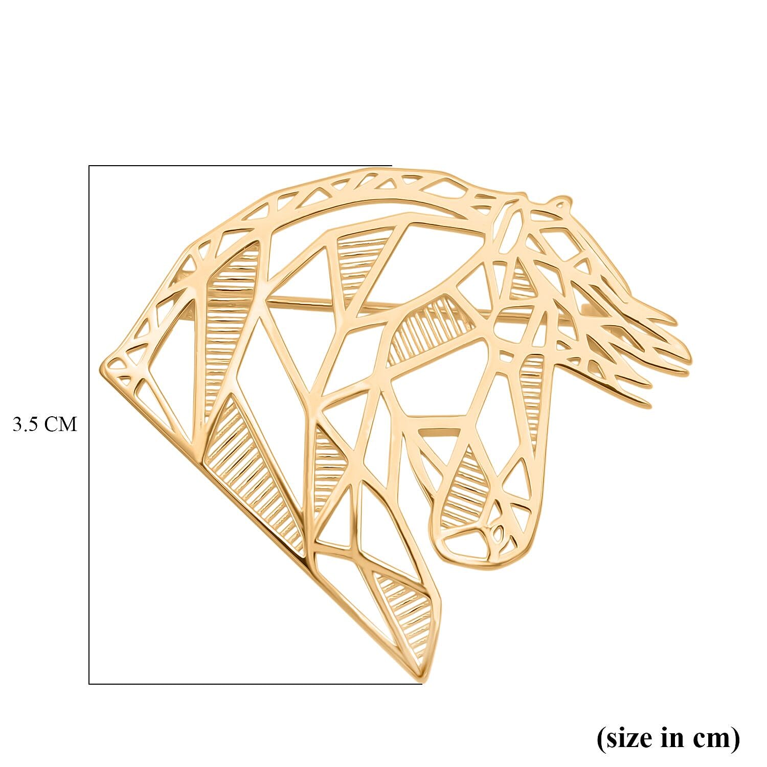 Treasure of Siam - Sterling Silver Brooch in Yellow Gold Plating, Silver Wt. 5.75 Gms. 8239230 4