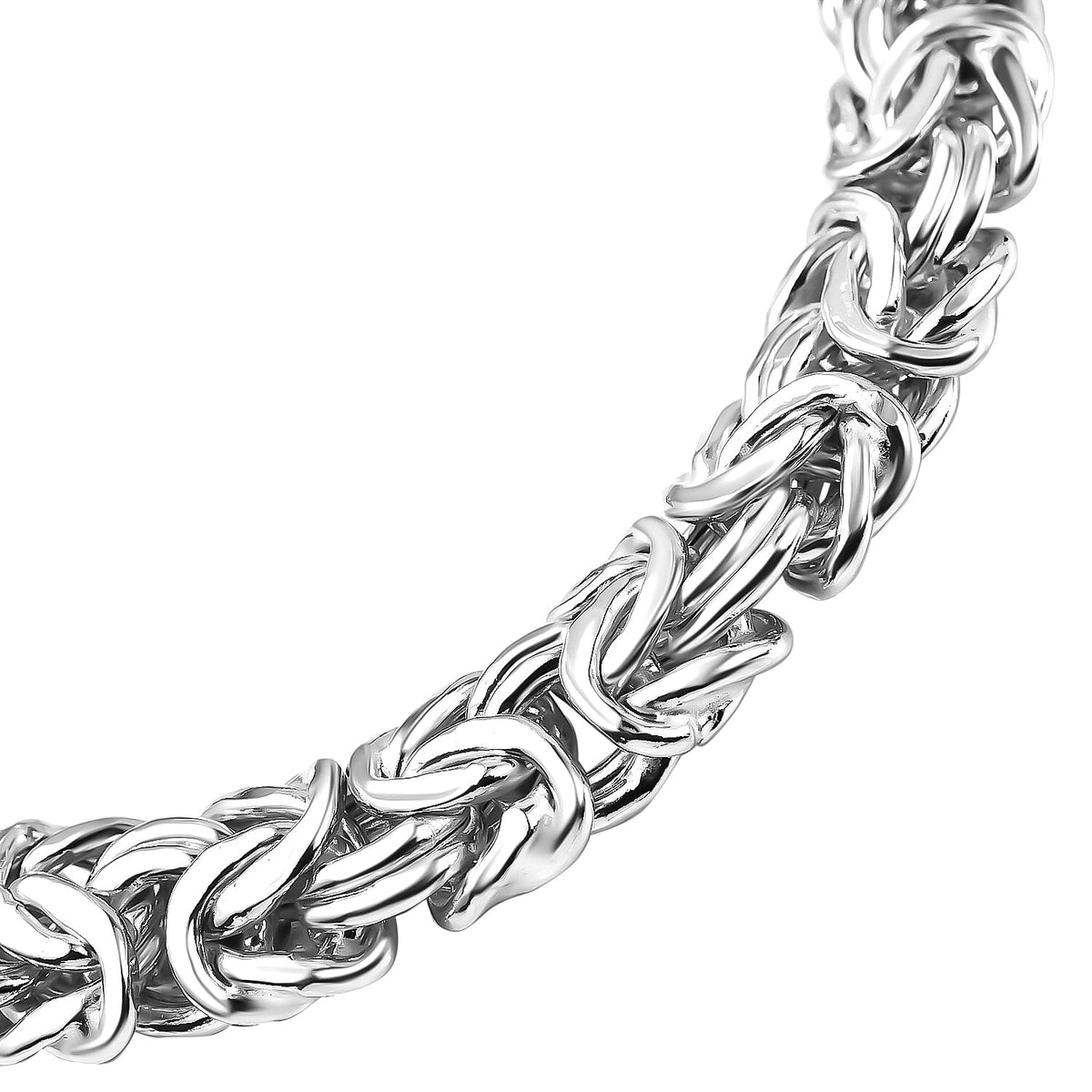 Sterling Silver Byzantine Bracelet (Size - 7.5), Silver Wt. 18.6 Gms 7657112 2