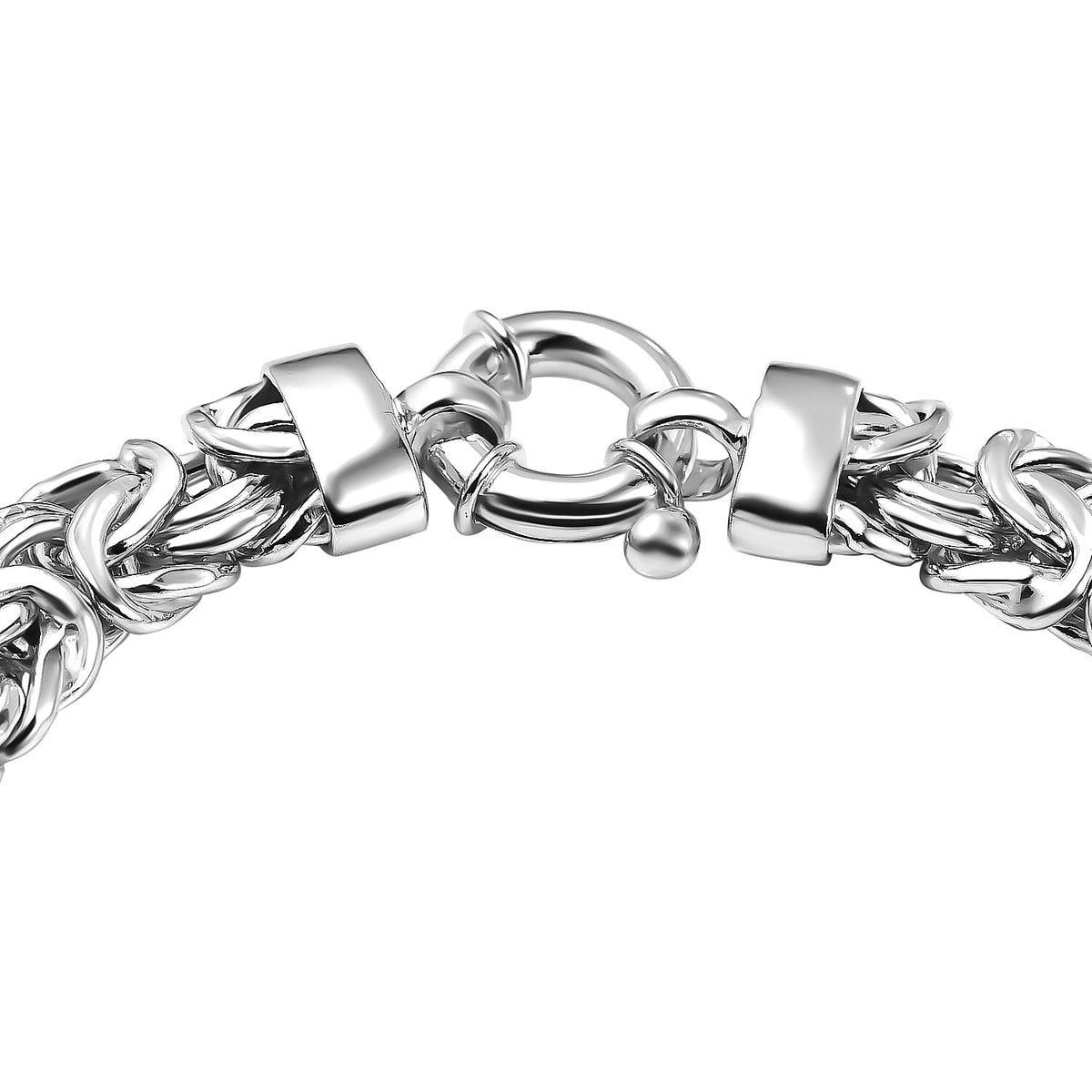 Sterling Silver Byzantine Bracelet (Size - 7.5), Silver Wt. 18.6 Gms 7657112 3