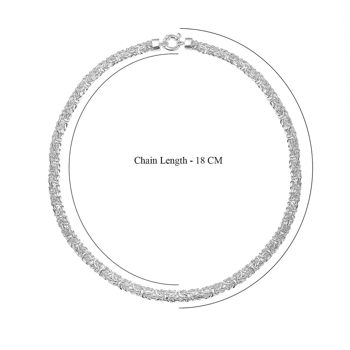 Sterling Silver Byzantine Necklace (Size - 20), Silver Wt. 34.5 Gms 7657091 4