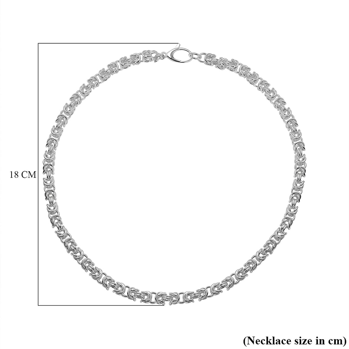 Italian Hand Made- Sterling Silver Byzantine Necklace (Size - 20), Silver Wt. 40.00  Gms 7648752 4
