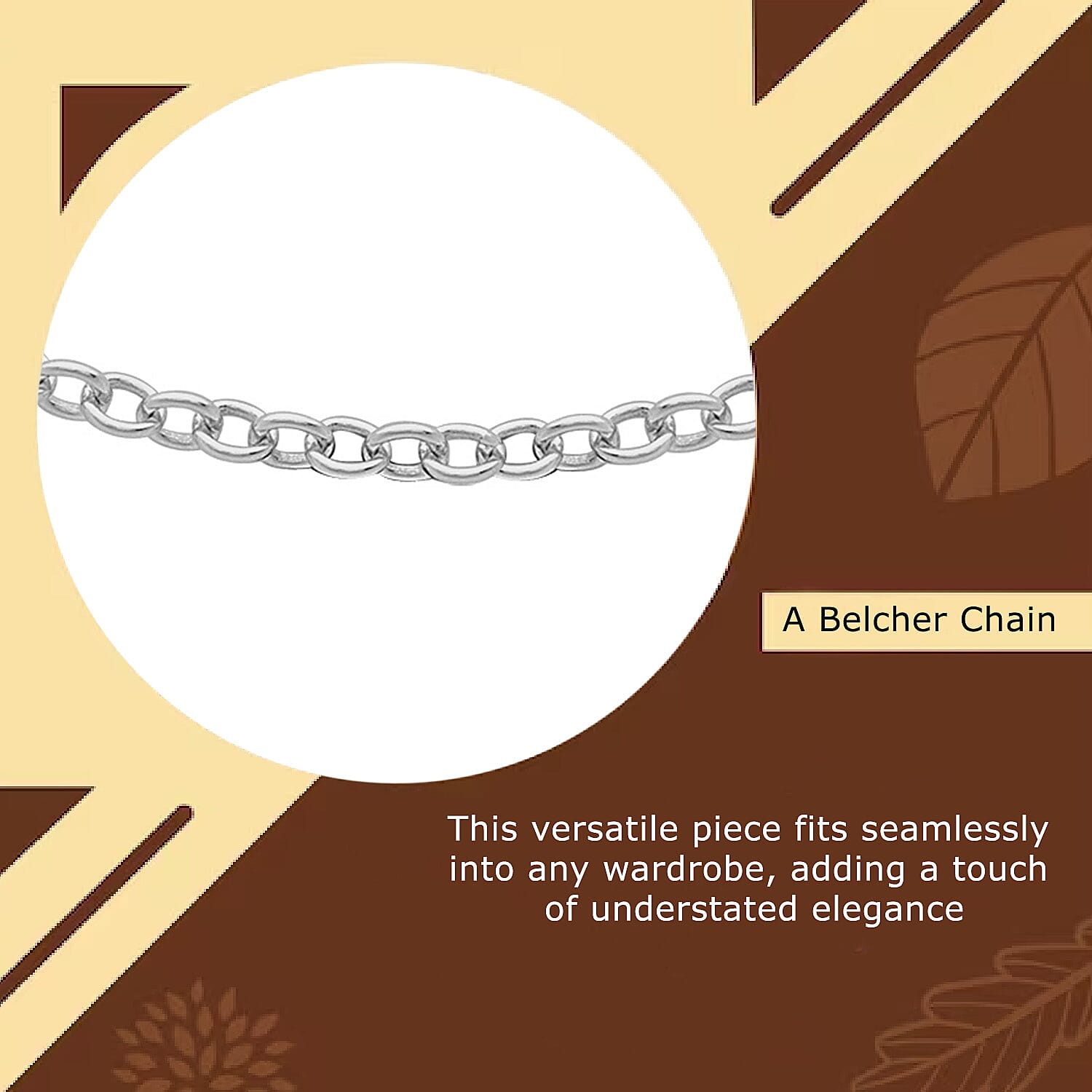 Sterling Silver Belcher Chain 14 Inch 7609283 6