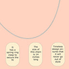 Sterling Silver Chain (Size - 14)