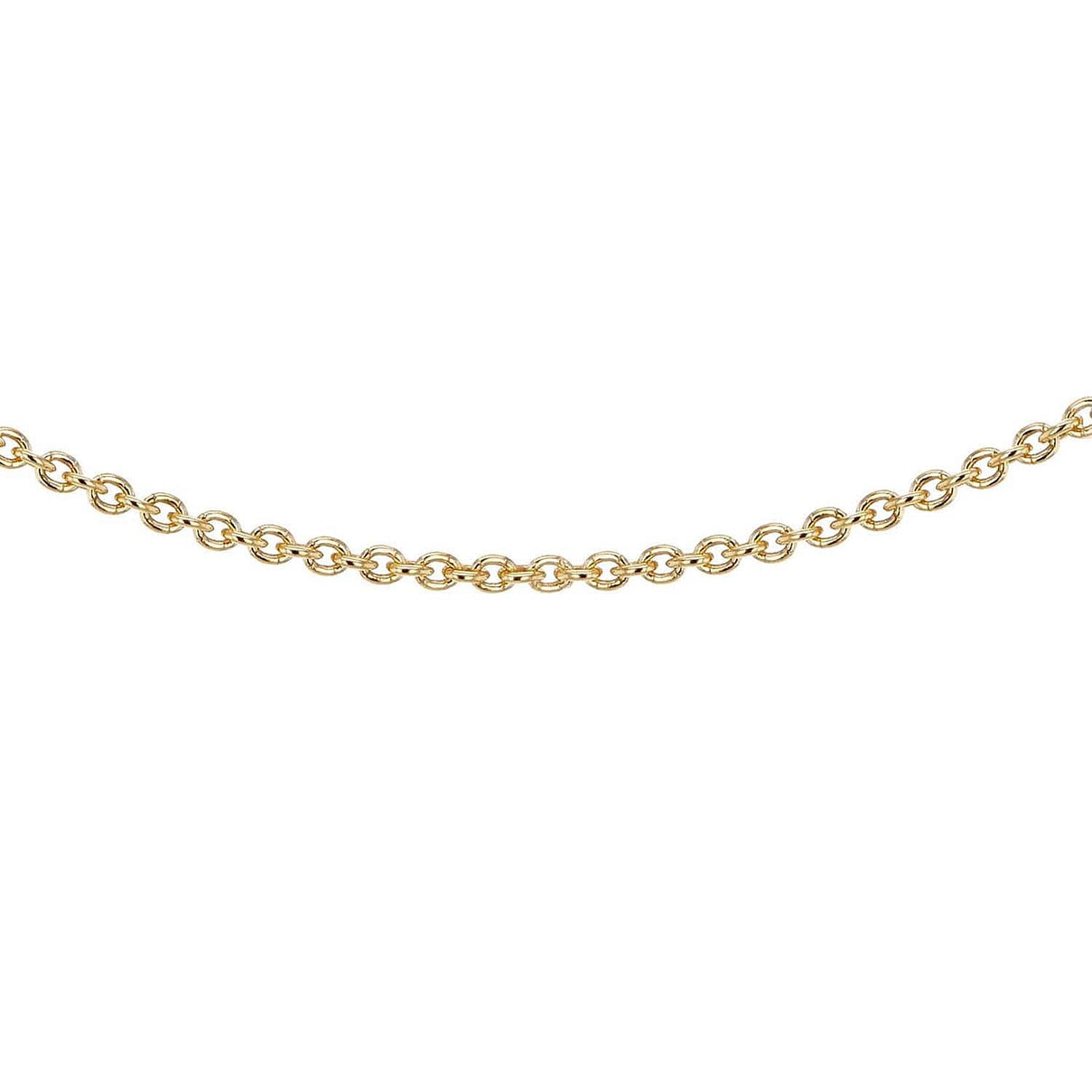 Sterling Silver Yellow Gold Plated Belcher Chain 14 Inch 7611567 0
