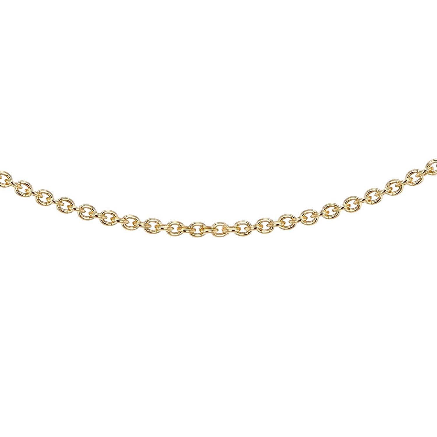 Sterling Silver Yellow Gold Plated Belcher Chain 14 Inch 7611567 0