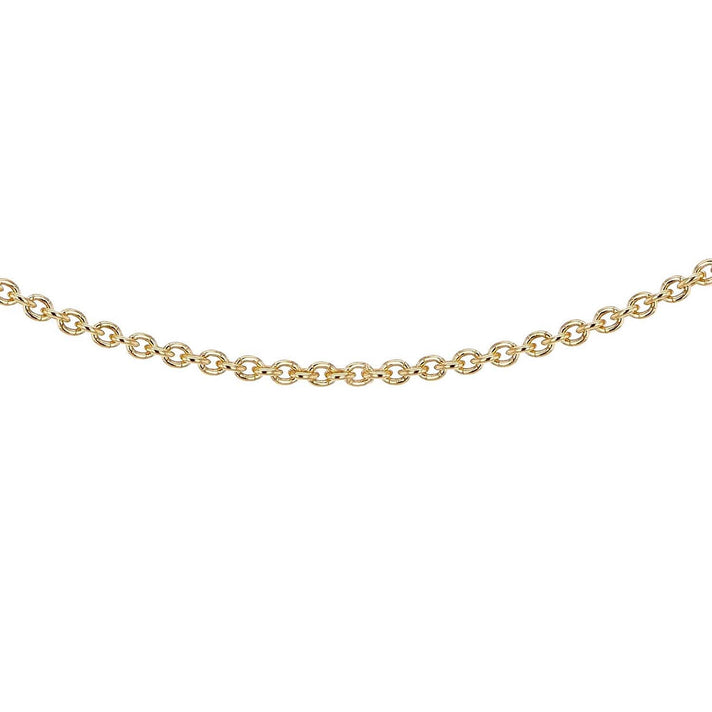 Sterling Silver Yellow Gold Plated Belcher Chain 14 Inch 7611567 1