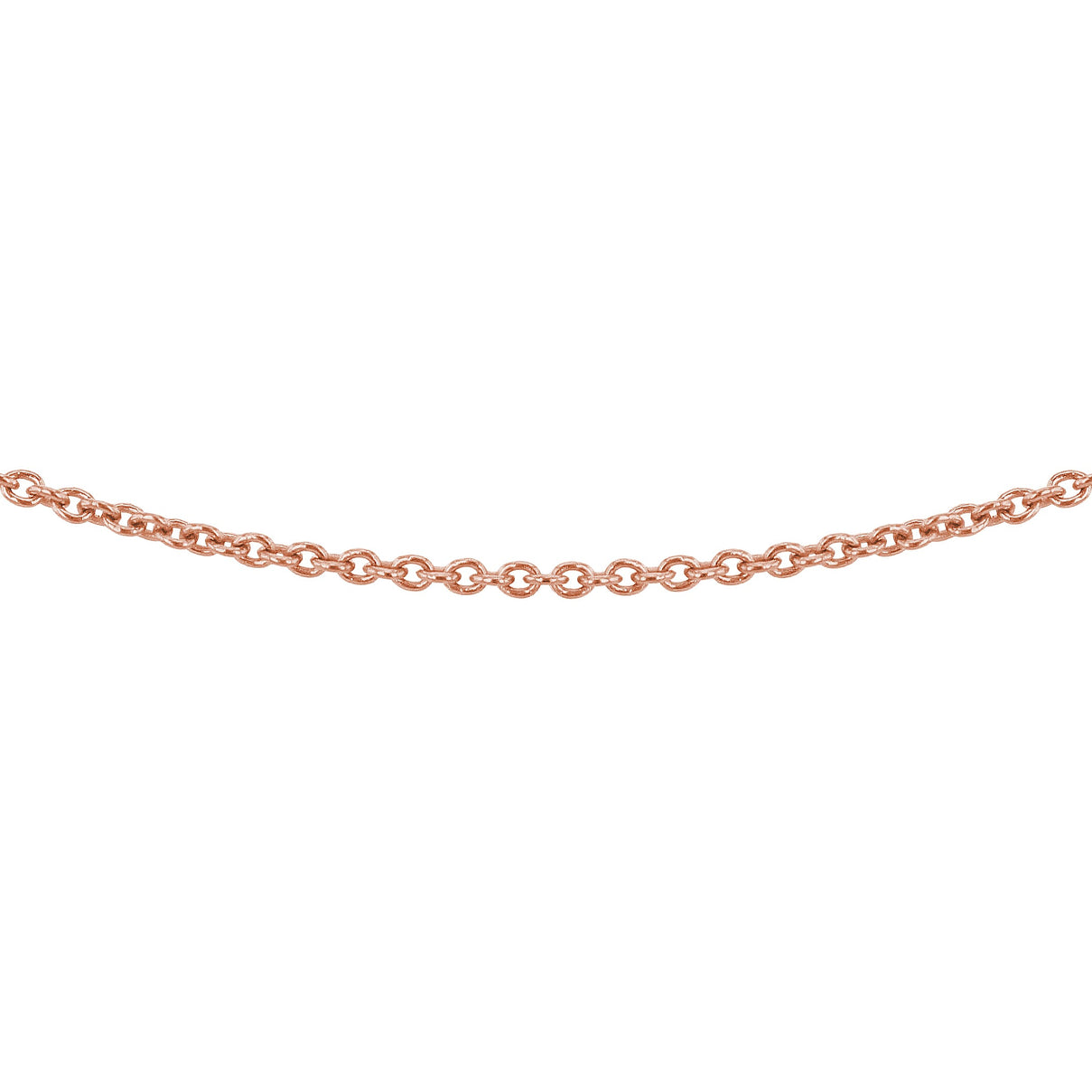 Sterling Silver Rose Gold Plated Fine Belcher Chain 14 Inch 7617779 0
