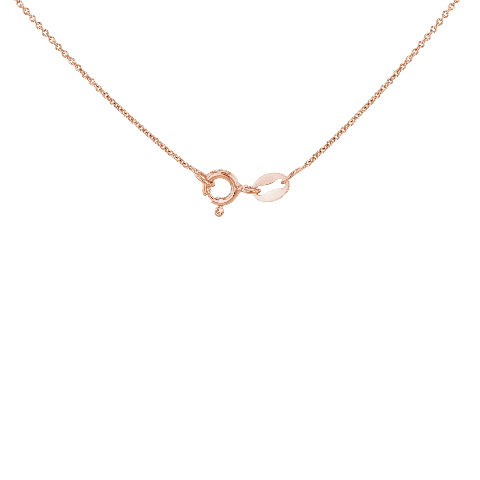 Sterling Silver Rose Gold Plated Fine Belcher Chain 14 Inch 7617779 3